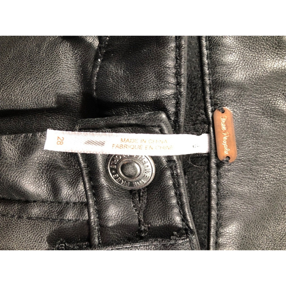Free people faux leather pants size 28 - Picture 2 of 2